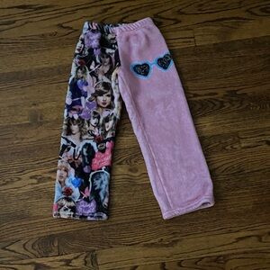 Taylor Swift style 
Kids Pink and Multicolor fluffy Pants